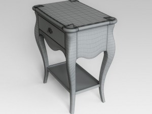 bedside table 3D 모델