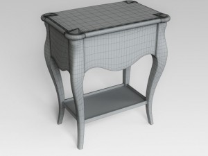 bedside table 3D 모델