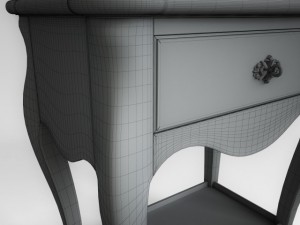 bedside table 3D 모델