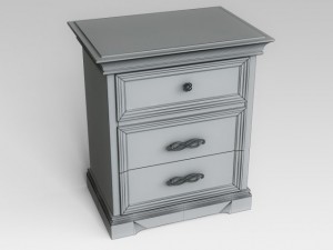 bedside table 3D 模型