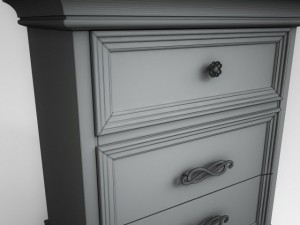 bedside table 3D 模型