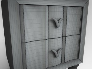 bedside table 3Dモデル