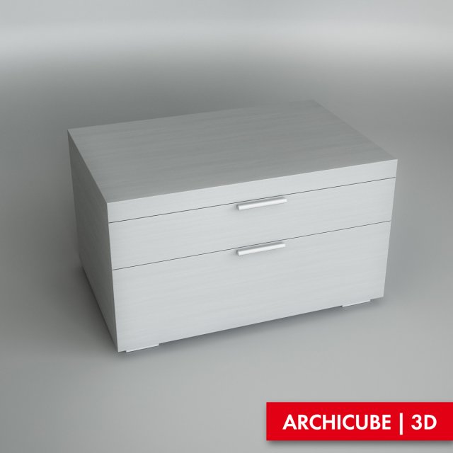bedside table 3D Модель .c4d .max .obj .3ds .fbx .stl .blend 