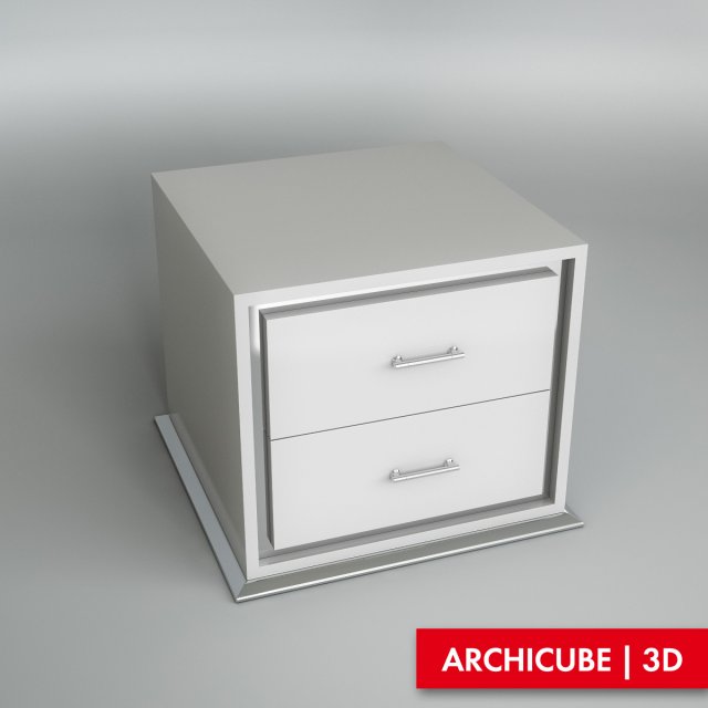 bedside table 3D-Modell .c4d .max .obj .3ds .fbx .stl .blend 
