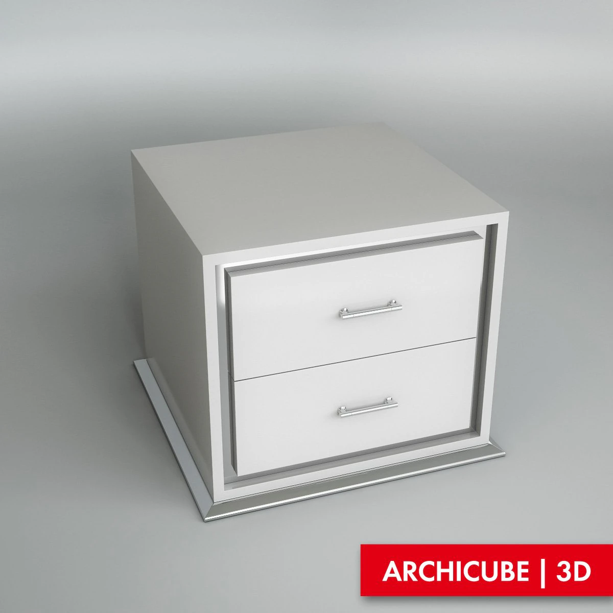 bedside table 3D Model .c4d .max .obj .3ds .fbx .stl .blend