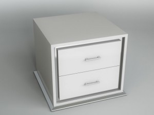 bedside table Modello 3D