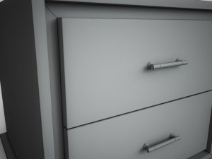 bedside table 3D-Modell