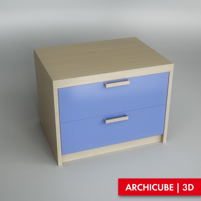 bedside table 3D मॉडल .c4d .max .obj .3ds .fbx .stl .blend 