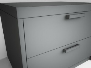 bedside table 3D मॉडल