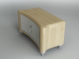 bedside table 3D 模型