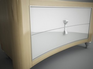 bedside table 3D 模型