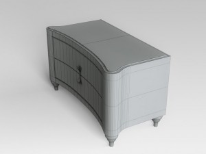 bedside table 3D 模型