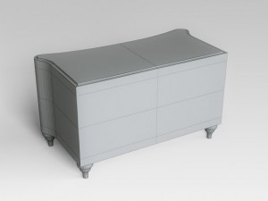 bedside table 3D 模型