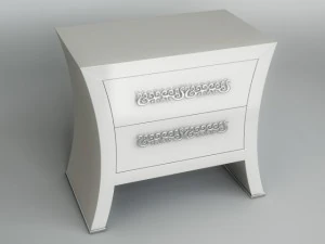 침대 옆 탁자 3D 모델