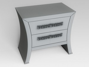 bedside table 3D Модель