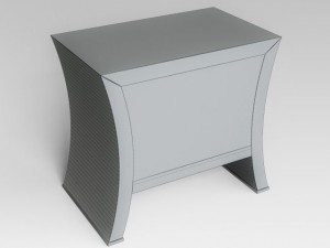 bedside table 3D Модель