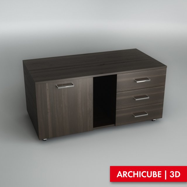 bedside table 3D Model .c4d .max .obj .3ds .fbx .stl .blend 