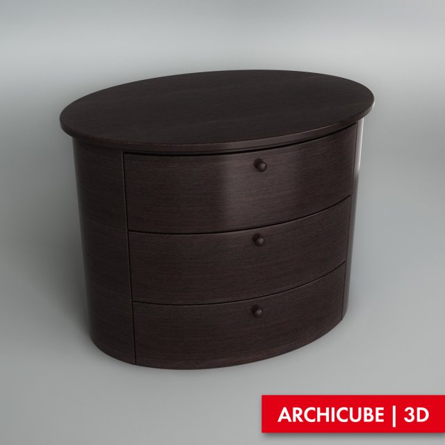 bedside table 3D Model .c4d .max .obj .3ds .fbx .stl .blend 