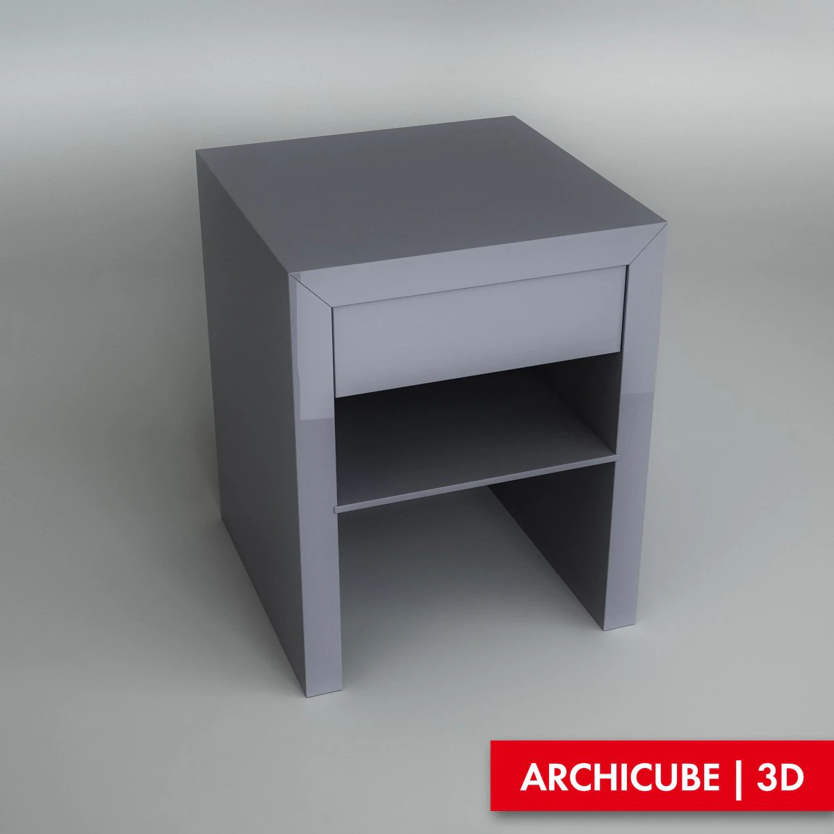 bedside table 3D Model .c4d .max .obj .3ds .fbx .stl .blend 