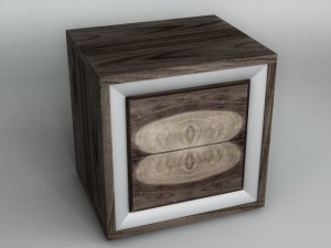 bedside table Modello 3D