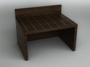 bedside table Modello 3D