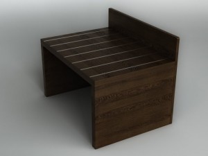 bedside table 3D Model