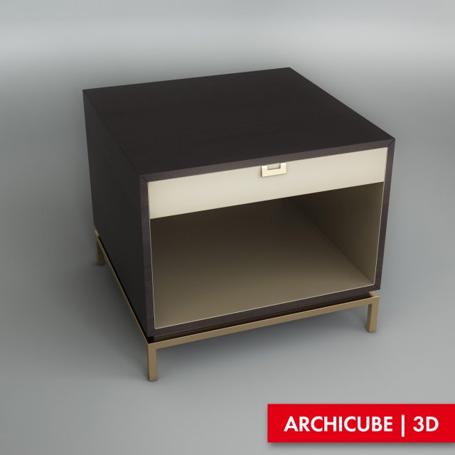 bedside table 3D Model .c4d .max .obj .3ds .fbx .stl .blend 