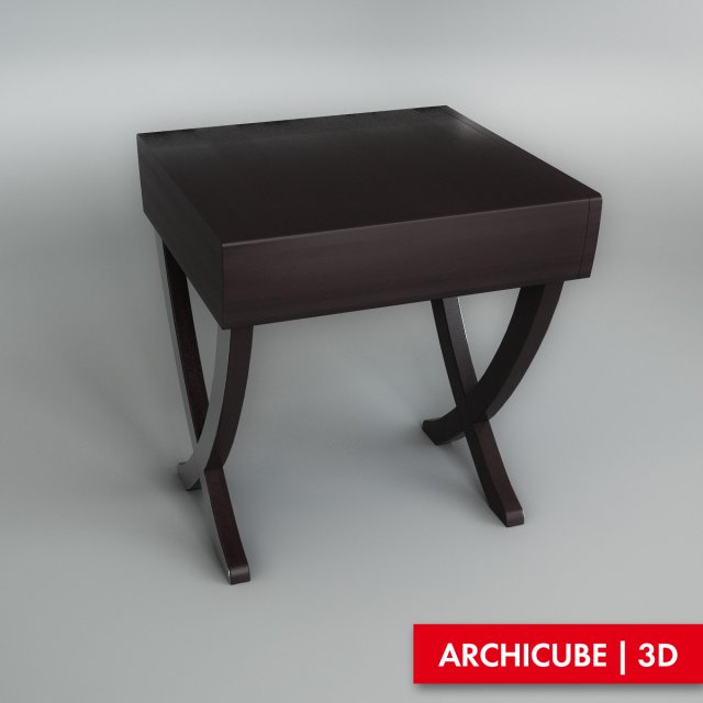 bedside table 3D Модель .c4d .max .obj .3ds .fbx .stl .blend 