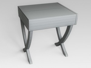 bedside table 3D Модель
