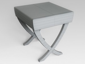 bedside table 3D Модель