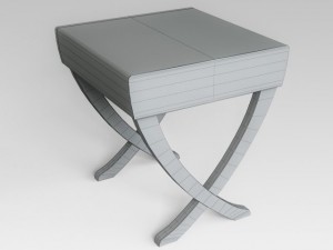 bedside table 3D Модель