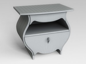 bedside table Modèle 3D