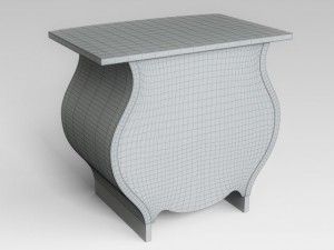 bedside table Modèle 3D