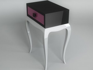 bedside table 3D 모델