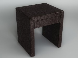bedside table Modello 3D