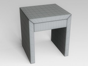 bedside table Modello 3D