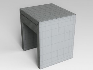 bedside table Modello 3D