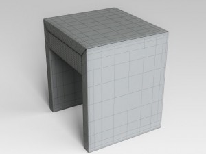 bedside table Modello 3D