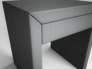 bedside table Modello 3D