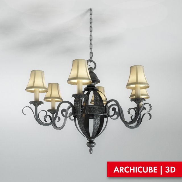 ceiling lamp Model 3D .c4d .max .obj .3ds .fbx .stl .blend 
