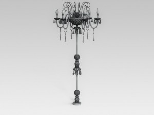 classic floor lamp 3D 模型
