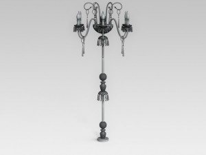 classic floor lamp 3D 模型