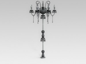 classic floor lamp 3D 模型