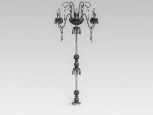classic floor lamp 3D 模型