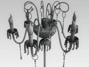 classic floor lamp 3D Model