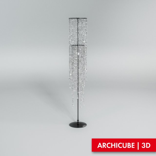 floor lamp 3D Model .c4d .max .obj .3ds .fbx .stl .blend 