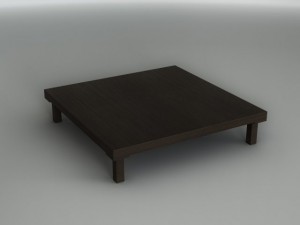 coffee table 3D मॉडल