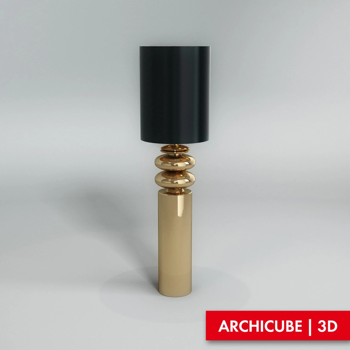 floor lamp 3D Model .c4d .max .obj .3ds .fbx .stl .blend 