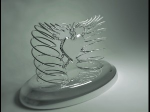 glass heart Model 3D
