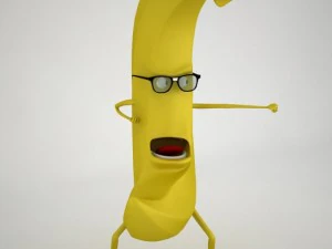hermes banana fully rigged 3D Model